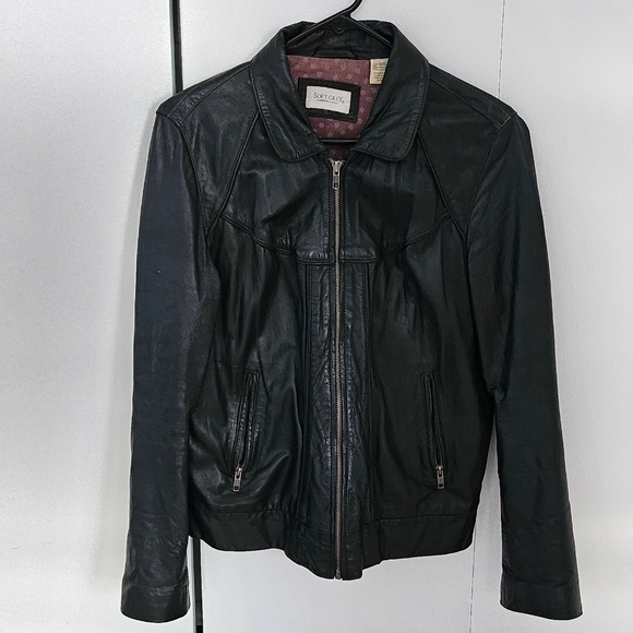 Black leather jacket - Size M/L - Picture 4 of 7